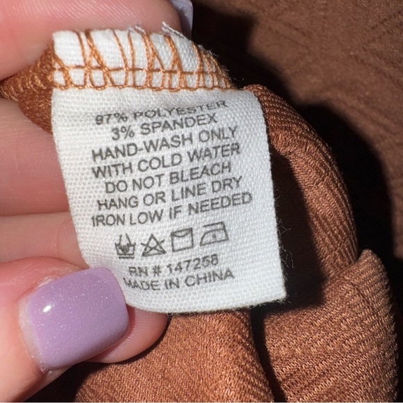 Simply Southern Mocha w/ Rhinestones & Pearls Quilted Dress NWT - Picture 6 of 6